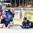 COLOGNE, GERMANY - MAY 20: Finland's Harri Sateri #29 checks on his teammate Julius Honka #60 after crashing into his net during semifinal round action at the 2017 IIHF Ice Hockey World Championship. (Photo by Matt Zambonin/HHOF-IIHF Images)

